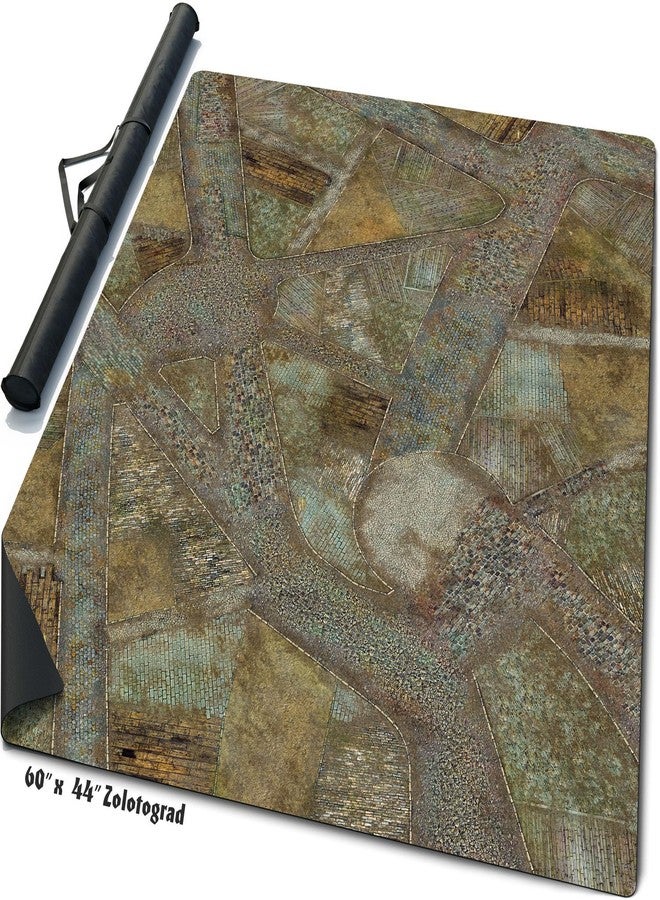 Warzone Studio 60 x 44 inch Double-Sided Rubber Battle Mat: Depalemon + Zolotograd + Bag - Image 2